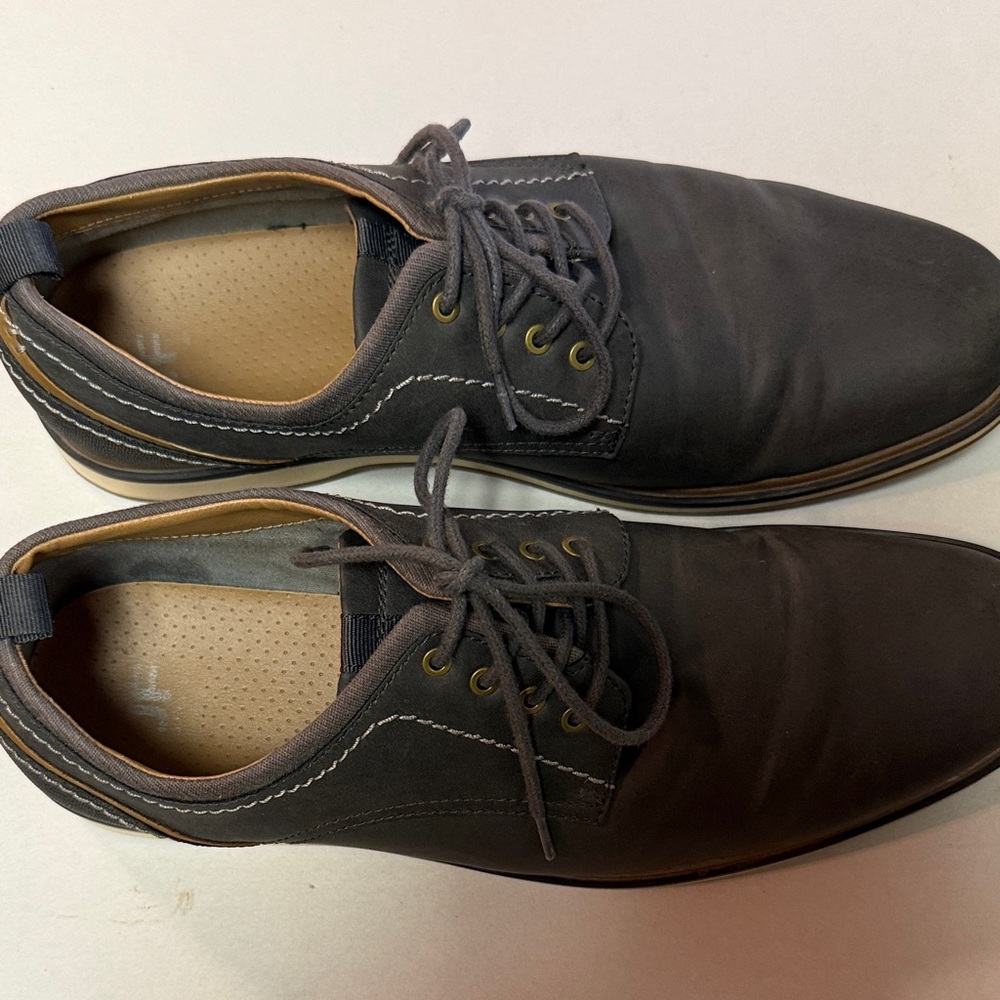 JF J.Ferrar Dark Gray Oxfords